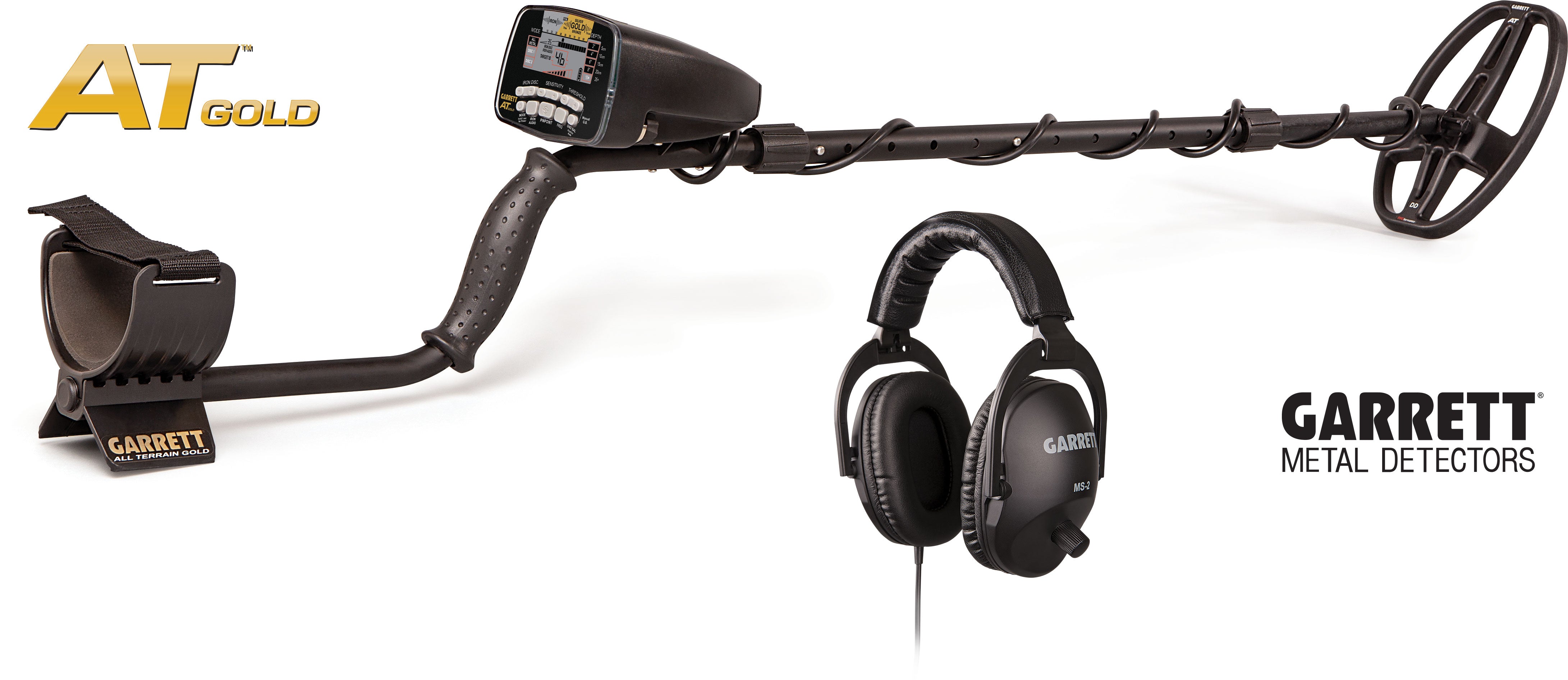 AT Gold Metal Detector with 5" x 8" PROformance™ DD searchcoil