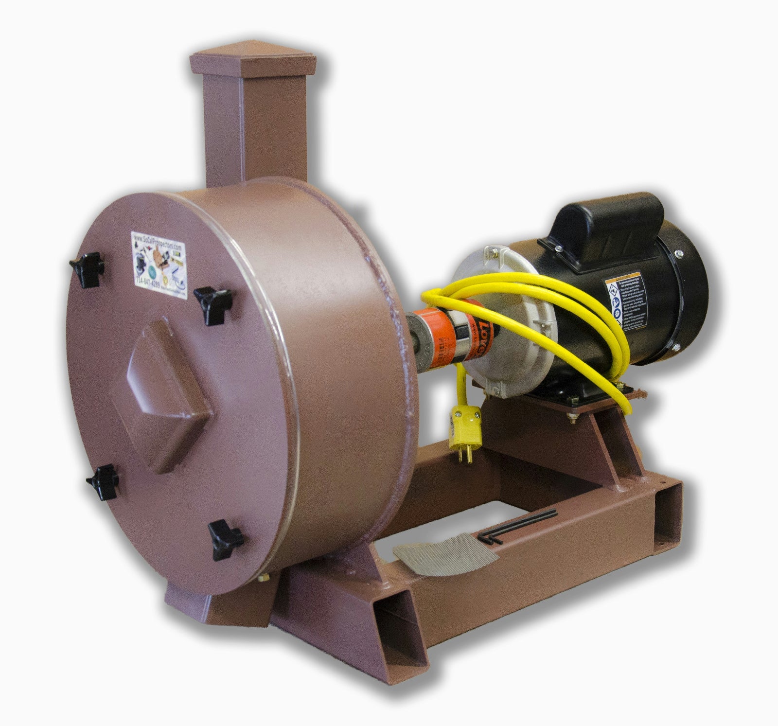 K & M Krusher - Rock/Ore Crusher 1HP Electric Motor 14" Drum 3" Infeed-Rockwell #58 Hammers