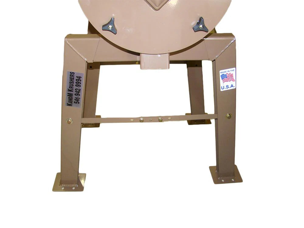 Rock Crusher Briggs & Stratton Gas-Gold Ore-14" Drum 3" Infeed-K&M Krusher With LEGS